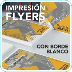 Impresión de Flyers con borde blanco
