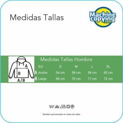 Medidas Tallas de Sudaderas