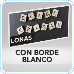 Lona con borde blanco