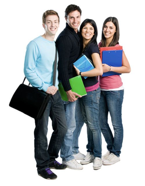 Estudiantes con sus Tesis encuadernadas en Machine Copying
