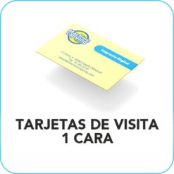 Tarjetas de visita por una cara