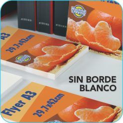 Flyer en A3 a sangre sin borde blanco