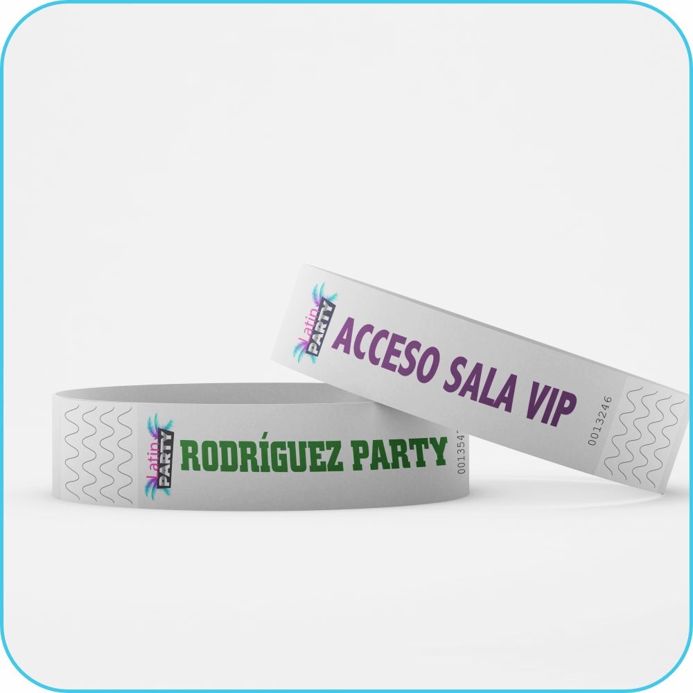 Pulseras para eventos personalizadas